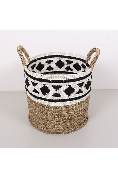 Mylamp Pamukkale Banana Coș Rotund Mijlociu lucrat manual 37x35x44 cm