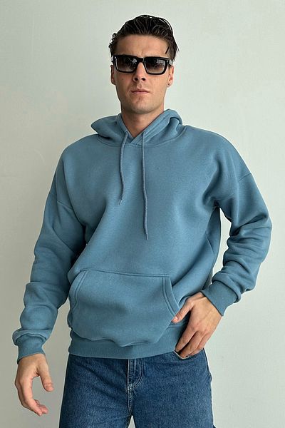 zunop Ανδρικό φούτερ με κουκούλα Oversize