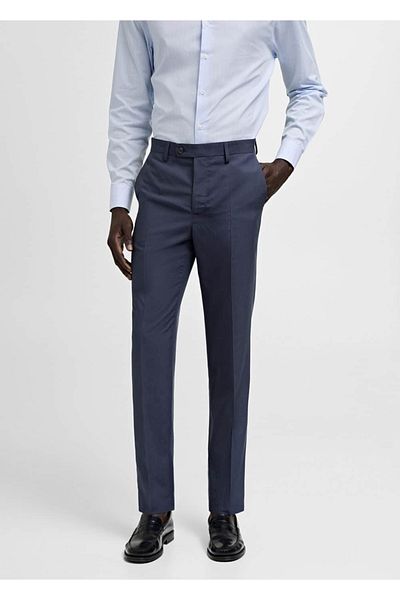 MANGO Man Pohodlné kalhoty slim Fit ze strečové tkaniny