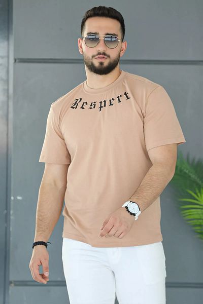 MİSHAR İTALİA Ανδρικό μπλουζάκι με στάμπα μπισκότου