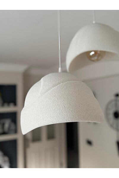 Limon 3D Desing 2 Li Sarkıt Avize Beton Görünüm Rustik E27 Modern Avize Bohem (E27 Ampul Dahildir.)