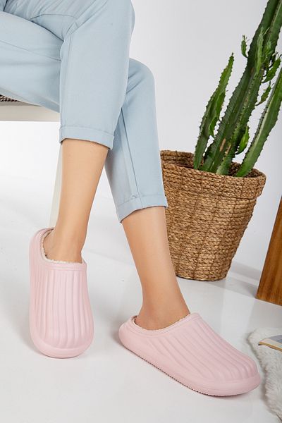 PLN SHOES Παντόφλες σπιτιού Faylon Unisex με μάλλινη σόλα