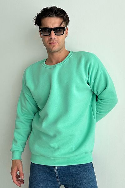 zunop Ανδρικό φούτερ με λαιμόκοψη Oversize