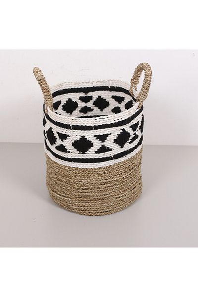 Mylamp Pamukkale Banana Coș Mic Rotund Lucrat Manual 31x32x40 cm