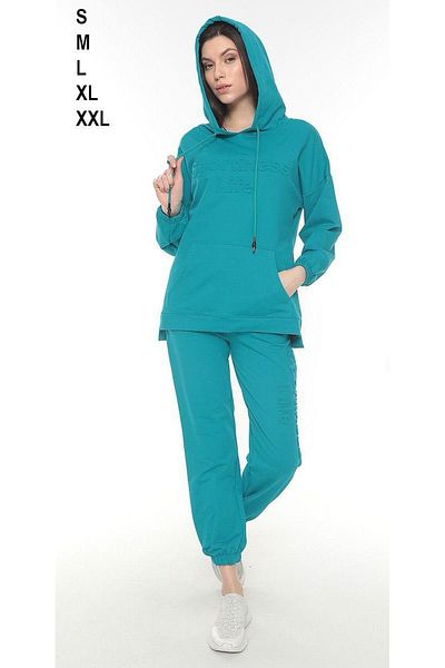 sportiness Set de trening oversize cu imprimeu seersucker
