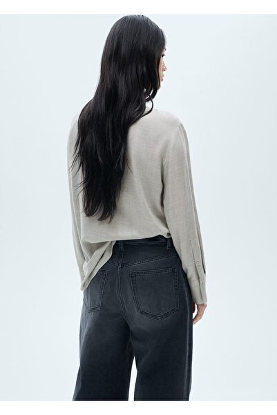 MANGO Woman Patch Pocket Shirt