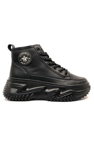 GAMELU Ginza 5cm High Light Sole Sneaker Shoes Black