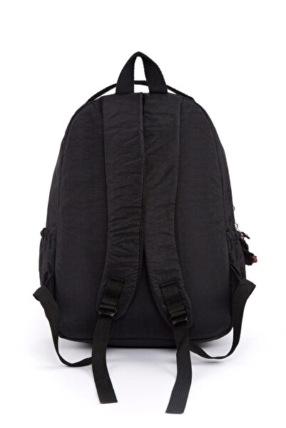 Monalisa Home Unisex Waterproof Medium Size Black Clinker Backpack School Bag