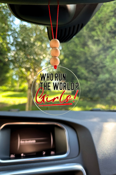 lusidadesign Who Run The World Girls Şarkı Sözü Dikiz Aynası Süsü Hediye Kutu...