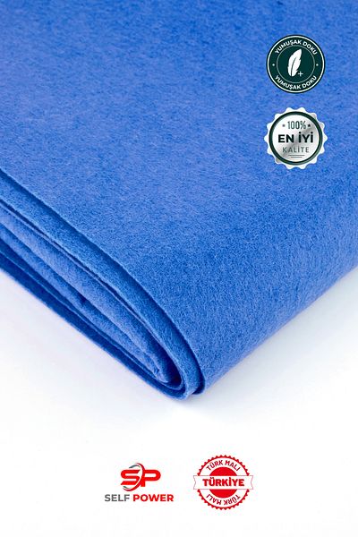 Self Power Saks Blue 100X100 cm Colorful Activity & Handcrafted Meter Felt