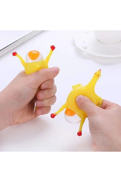 Go İthalat Fun Chicken Laying Eggs Keychain (5235)