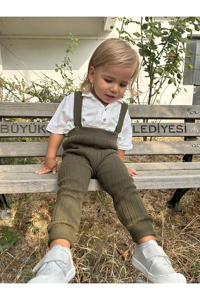 Babily Knitwear Baby Salopet - Flexible Unisex Front Strap