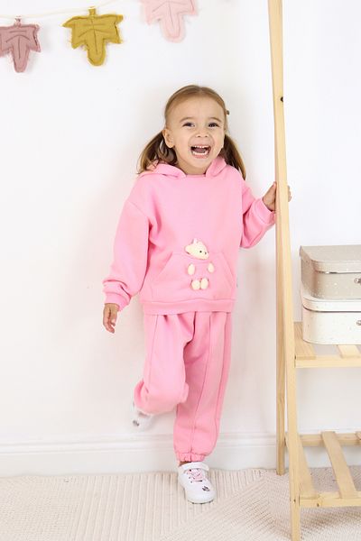 Harika KIDS Κορίτσι - Σετ φόρμας και παιχνιδιών με κουκούλα 3 κλωστών