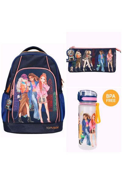 QUEEN AKSESUAR I?thal Alman Kalitesi Top Model City Girls Kızlı Okul Çantası ...