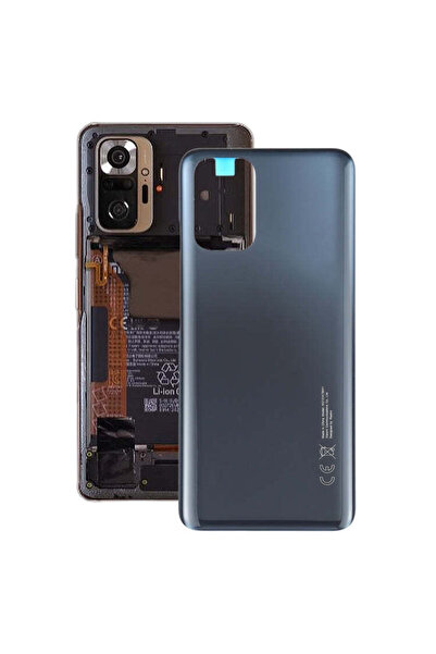 indirimplus Xiaomi Redmi Note 10 Arka Kapak Pil Kapağı (Siyah) M2101K7AI M210...