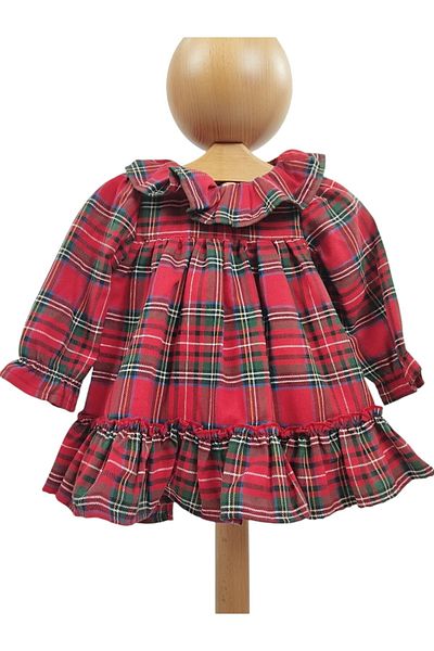 Pivami Baby Girl Stamp Coat Dress Set Baby Wool Coat