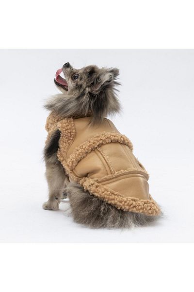 Pawstar Beige Churchill Vest Dog Vest Dog Outfit Dog Raincoat