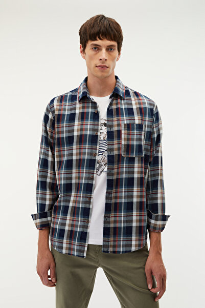 Mudo Plaid Regular Fit Long Sleeve Shirt