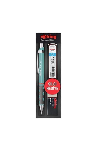 Rotring Tikky School Set 0.7 mm Sea Blue Versatil Pencil Eraser Nib