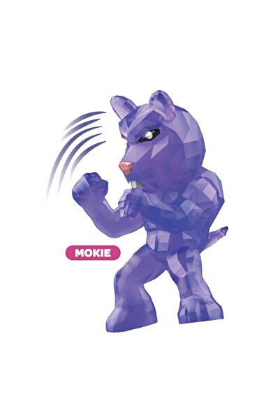 TOYFEST 14 cm Mokie Purple Flexible Stretch Crystal - Soft Figure 1 Piece