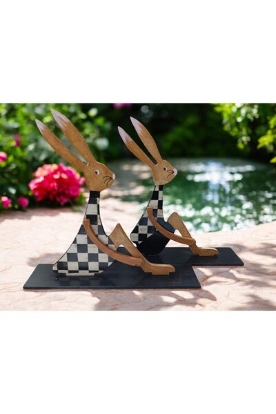 Sister Home Design Ahşap Tavşan Ailesi, Tavşan Sofra Sunumu, Çocuk Odası Deko...