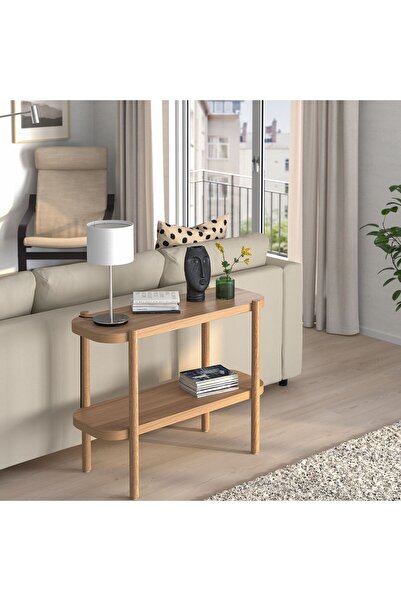 IKEA Console End Table, Beech Wood, Length: 92 cm Width: 38 cm Height: 71 cm