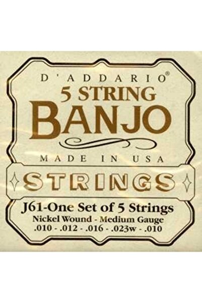 ekapkozmetik SET DE CORDE DADDARIO J61 PENTRU BANJO, ÎNVELIȘT DE NICHEL, GAMA...