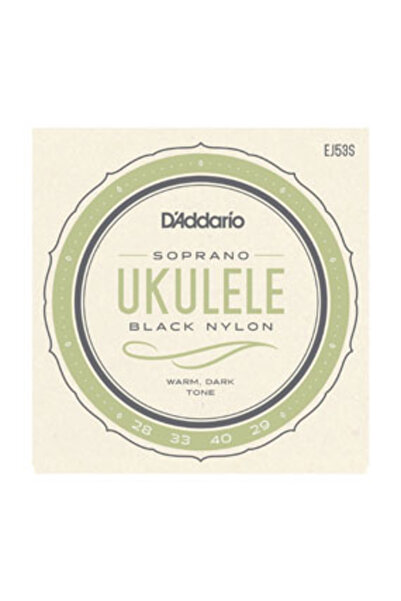 Daddario EJ53S УКУЛЕЛЕ ТЕЛ СЕТ, СОПРАНО, ЧЕРЕН НЕЙЛОН