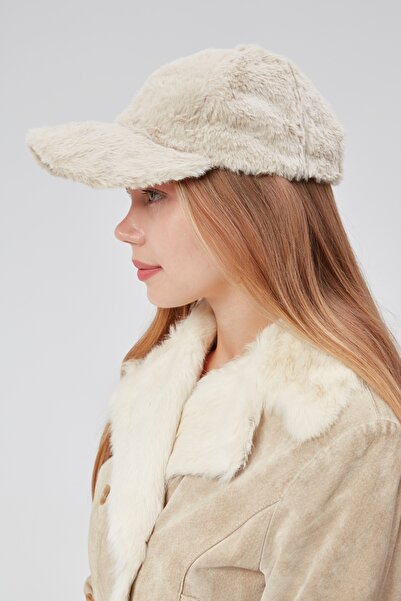 derikem Winter Furry Women's Plush Cap Hat Baseball Standard Hat