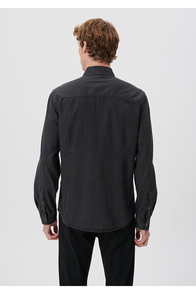 Mavi Πουκάμισο τζιν Rio Pro Anthracite - Εφαρμοσμένη κοπή 0295732905