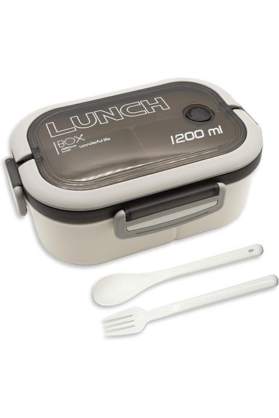 Busstier 1200ml 2 Layer Bento Lunch Box - Air Lock and Bpa Free, 6 Compartments
