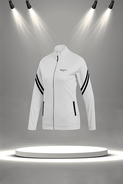 POSEIDON STORM Women's White Custom Supra Combed Fabric Fit Fit Casual Sports Running Set (S-3Xl)