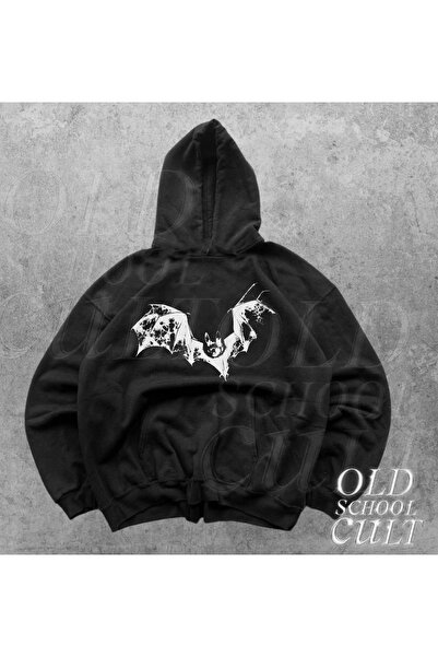 MAYDAY CULTURE سويت شيرت أسود بثلاثة خيوط للجنسين فضفاض