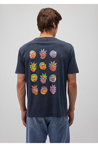 Mavi Rick And Morty Baskılı Antrasit Tişört Regular Fit / Normal Kesim 067110-34314