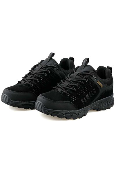 Kocamanlar Ayakkabı Gamelu Gass Waterproof Waterproof Rubber Sole Outdoor Men's Sneakers BLACK