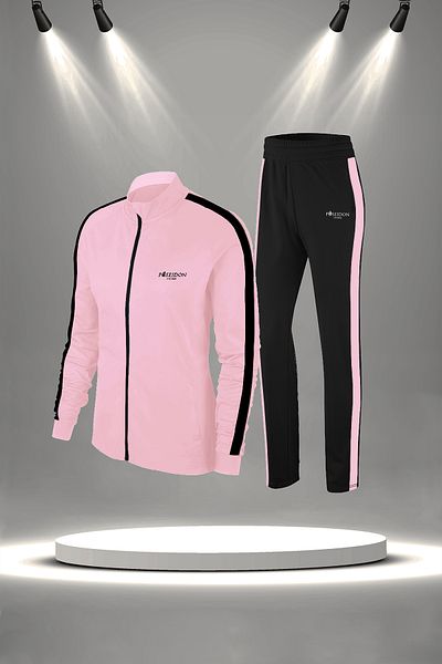 POSEIDON STORM Γυναικεία Πούδρα Special Supra Combed Cotton Fabric Σετ φόρμας γυμναστικής πεζοπορίας (S-3XL)