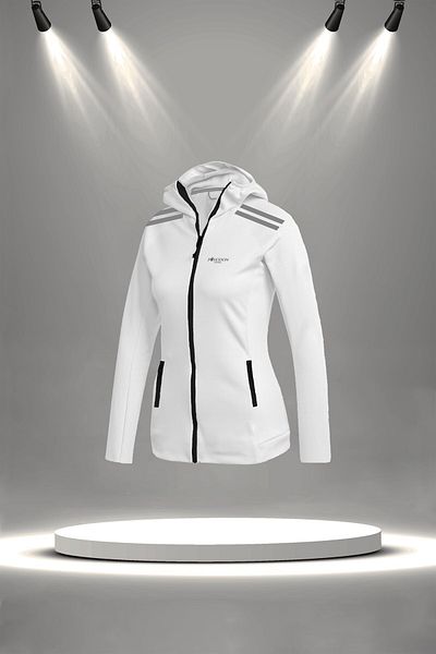 POSEIDON STORM Women's White Custom Supra Combed Fabric Running and Walking Set (S-3Xl)