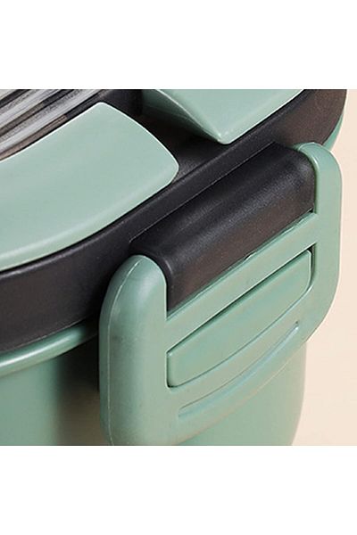 Busstier 1200ml 2 Layer Bento Lunch Box - Air Lock and Bpa Free, 6 Compartments