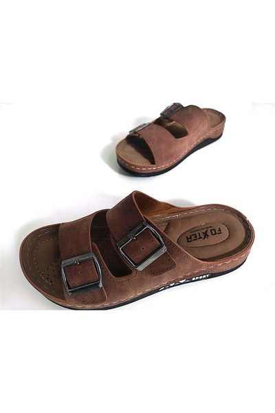 Foxter Ανδρικές παντόφλες με διπλή πόρπη