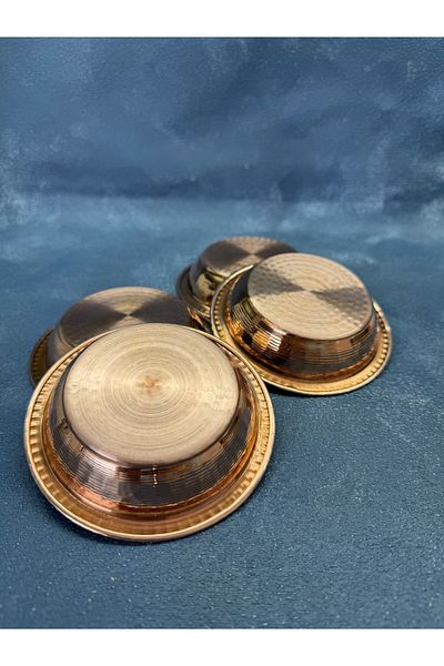 TİKHA HOME Set of 4 Copper Breakfast Bowls