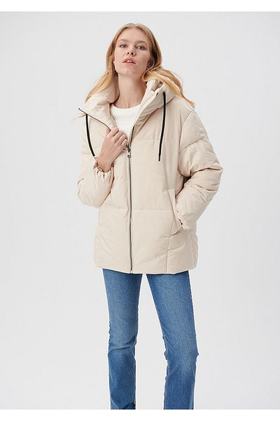Mavi Beige Pufferjacke mit Kapuze 1110075-70143