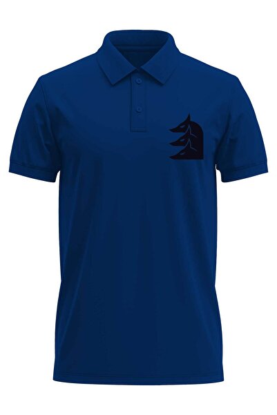 The Baski Triple Wolf Nationalist Štampano Regular Fit 100% pamuk Mornarsko p...