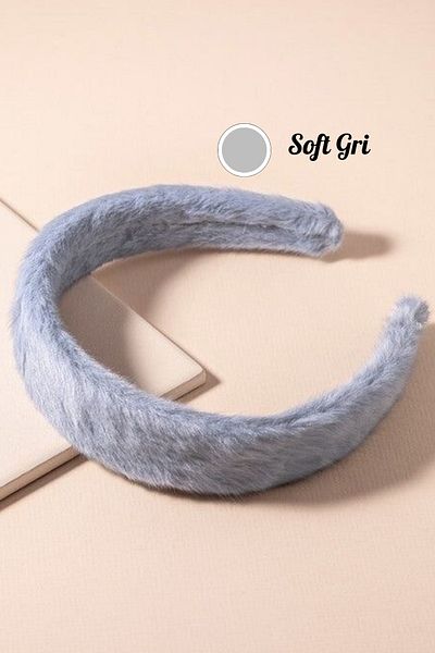 PREGIO Women's 3 cm Plush Soft Fabric Crown
