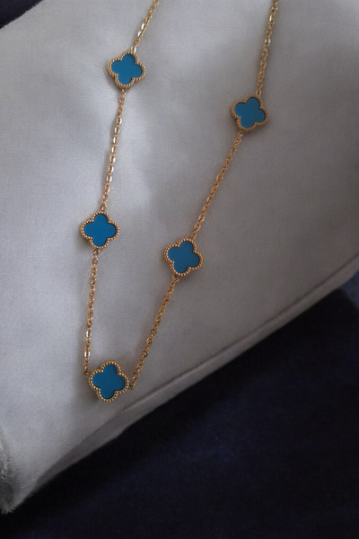 Myore Çelik Yonca Kolye