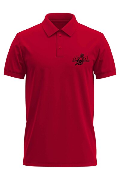The Baski 4X4 vozilo Štampano - Crveni polo ovratnik 100% pamuk standardna ve...
