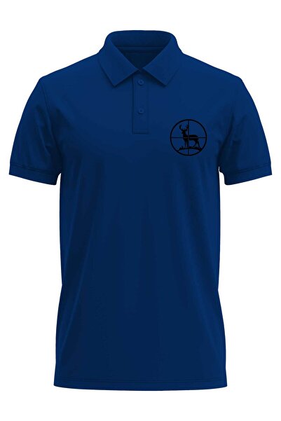 The Baski Lov na jelene Lov Štampano Regular Fit 100% pamuk Tamnoplavi polo o...