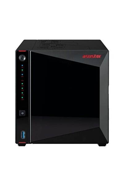 Asustor AS5404T 4 فتحات (4 × 22 تيرابايت) 4 جيجابايت رام (بحد أقصى 8 جيجابايت)