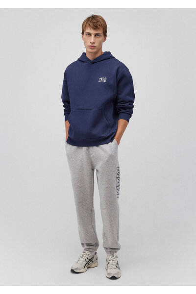 Mavi Logo Printed Gray Sweatpants 0010208-80196
