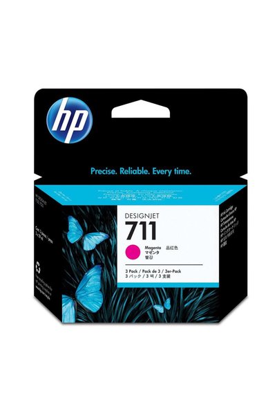 HP data-ex568 711 Magenta Kırmızı 29ML 3lü Plotter Kartuş Seti CZ135A