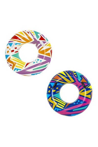 BESTWAY Geometric Patterned 107 cm Bagel with Handle